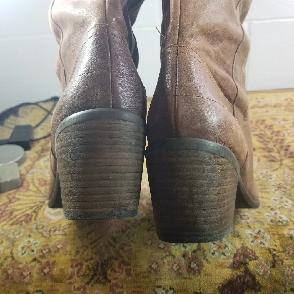 Vince Camuto Mordona leather tall riding boots